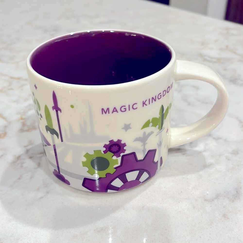 STARBUCKS YOU ARE HERE MAGIC KINGDOM WALT DISNEY WORLD MUG 🏰💜💜💜